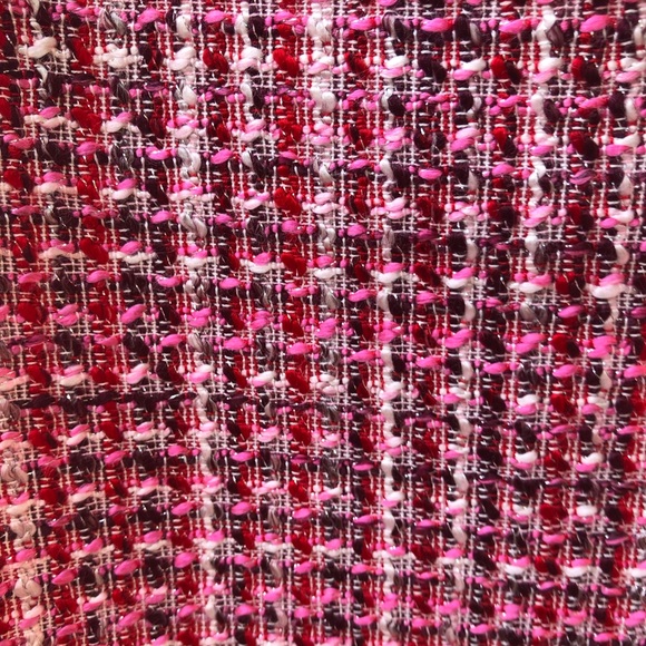 Tweed skirt in madder red with rhubarb skirt - Picture 2 of 4